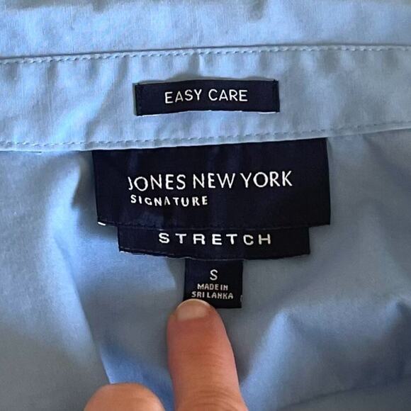 Jones New York Easy Care Cotton Button Up Shirt, Stretch, Capsule Wardrobe, S - Picture 3 of 8